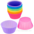 Revestimientos de cupcakes para hornear de silicona reutilizables